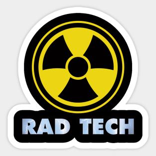 Rad Tech Radiation Symbol Sticker